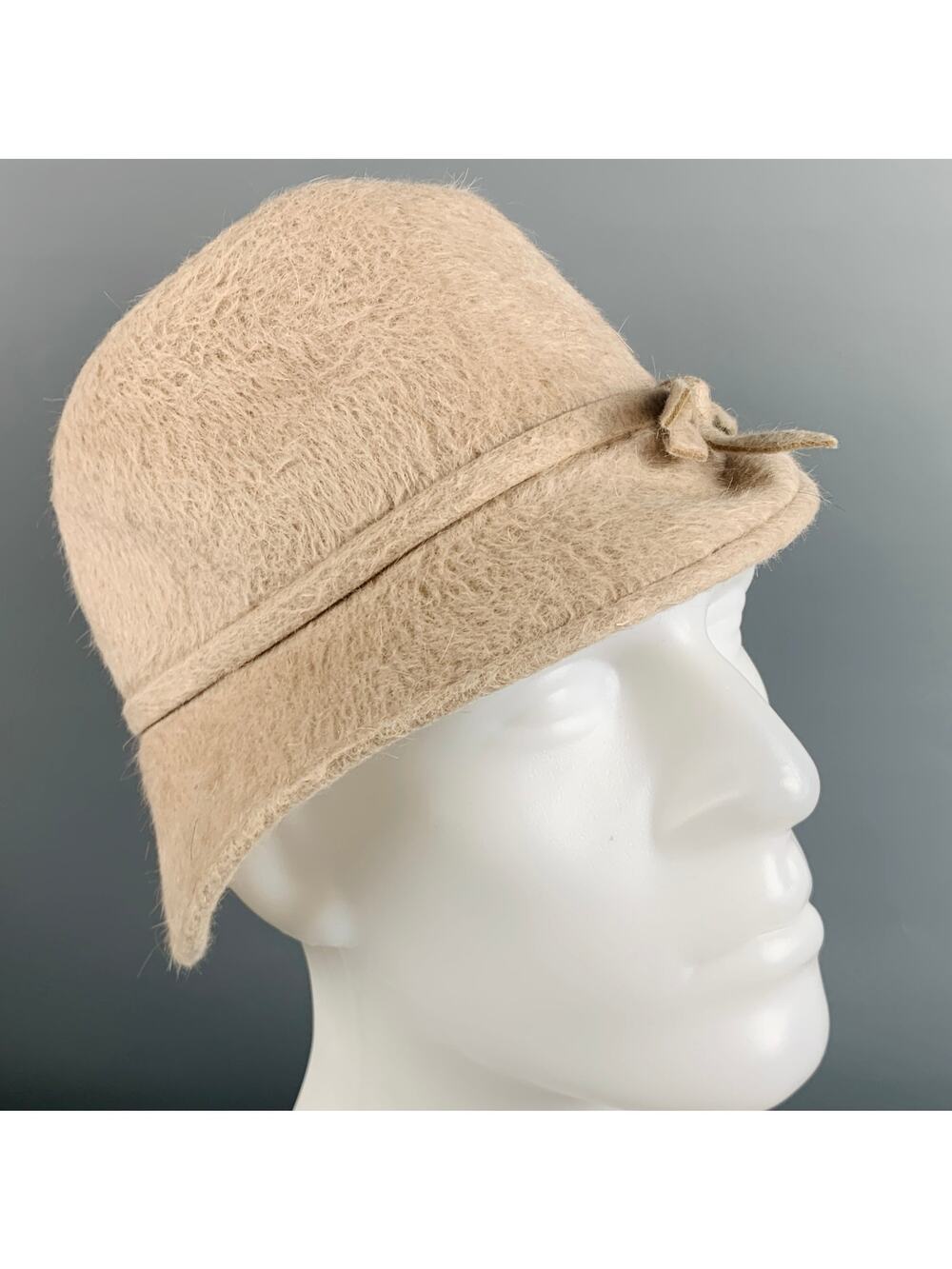JENNIFER OUELLETTE Beige Bow Hat
